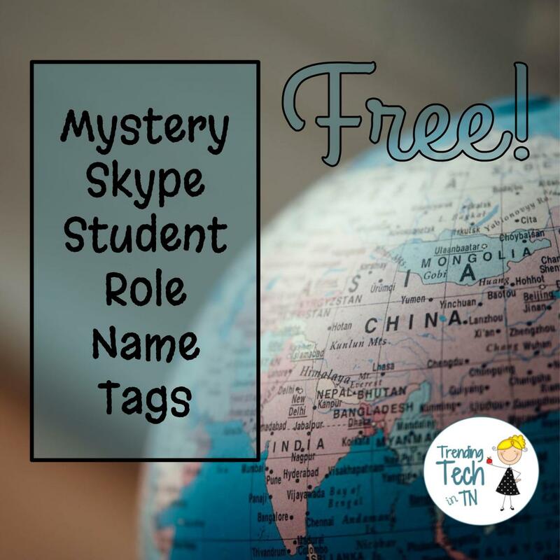 Mystery Skype student name tags - Free and Editable in Google Slides! #mysteryskype #freebie #iteach6th #techteacher #teachersofinstagram